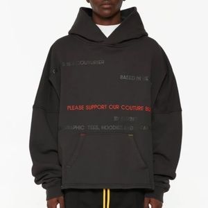 Pyer Moss "SUPPORT" — HOODED SWEATSHIRT 001 M/L